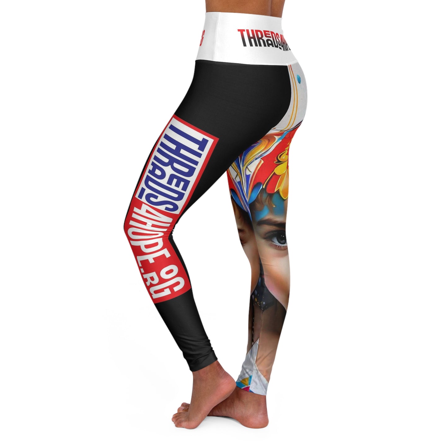 High Waisted Yoga Leggings (AOP)