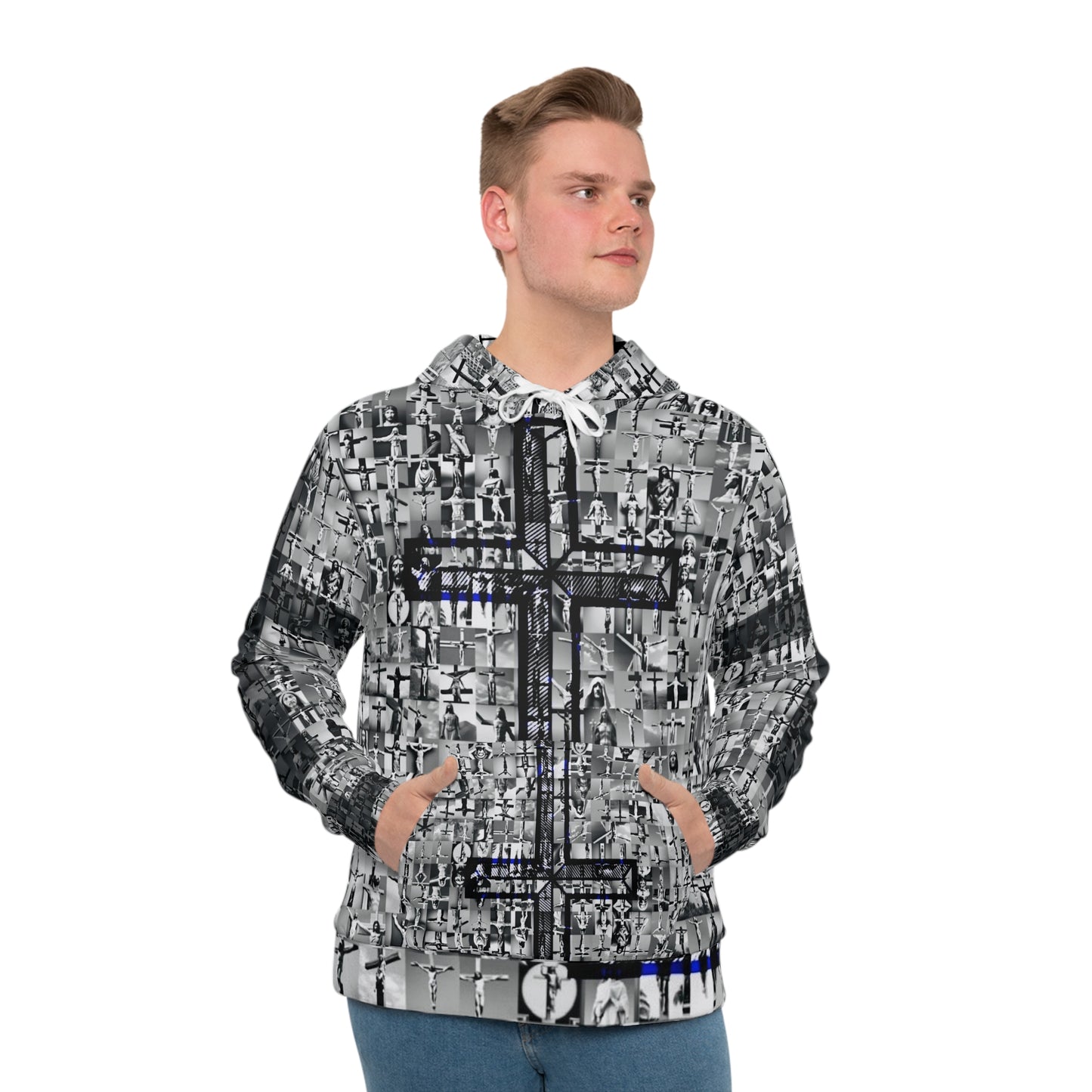 Men's Hoodie - Cross Protection