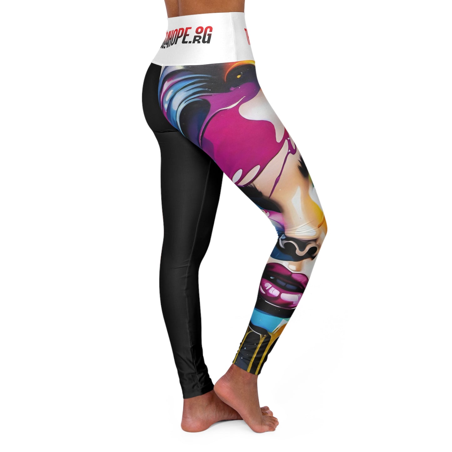 High Waisted Yoga Leggings (AOP)