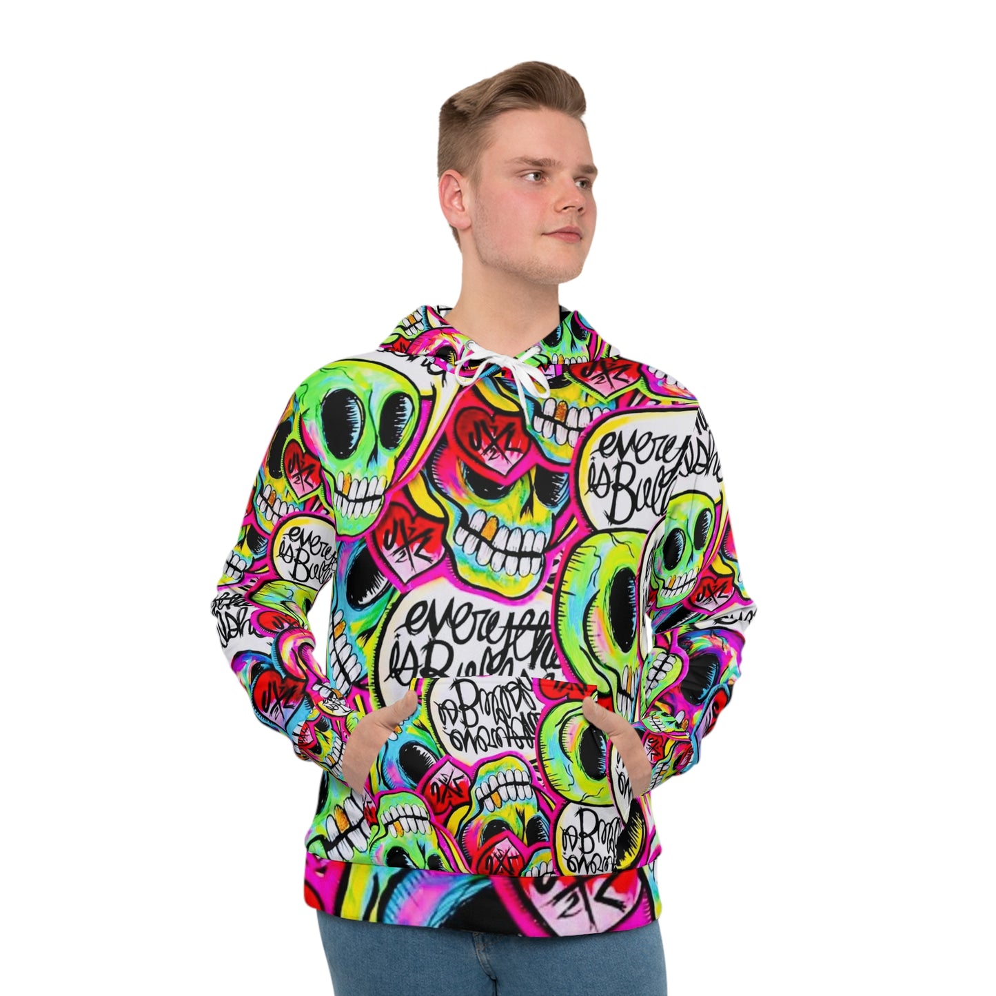 Men's Hoodie - Graffiti Skull Society