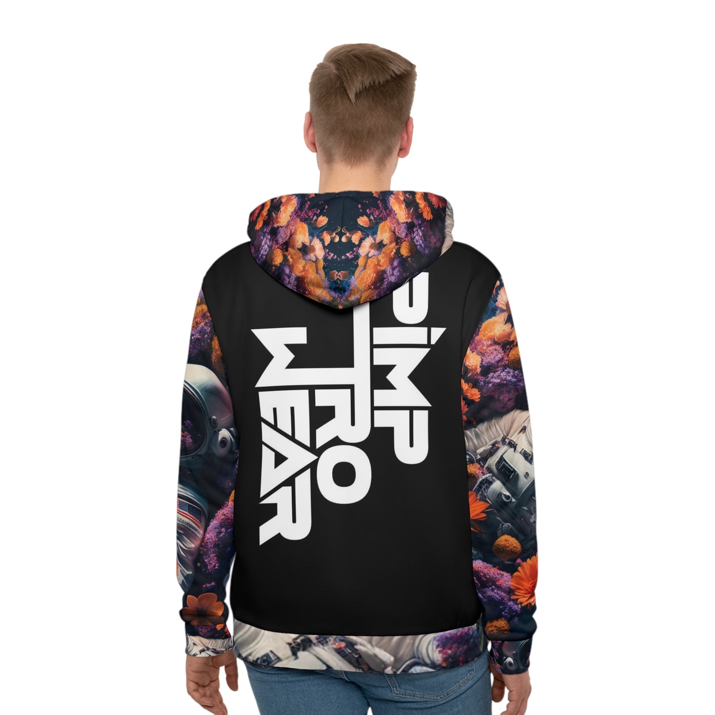 Men's Hoodie - Spaceman Flowers