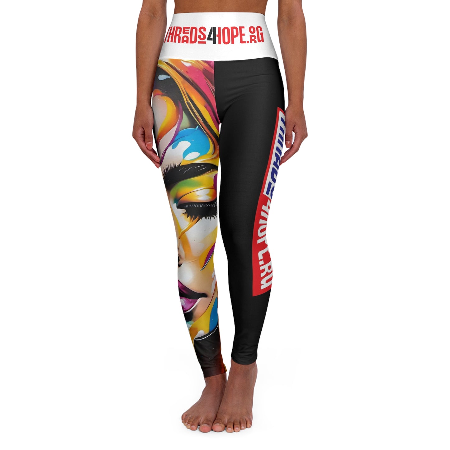 High Waisted Yoga Leggings (AOP)