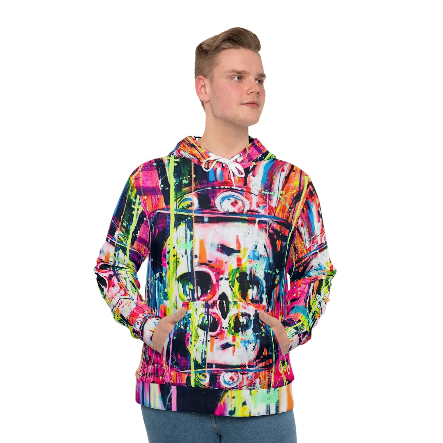 Men's Hoodie - Glow Skull Man