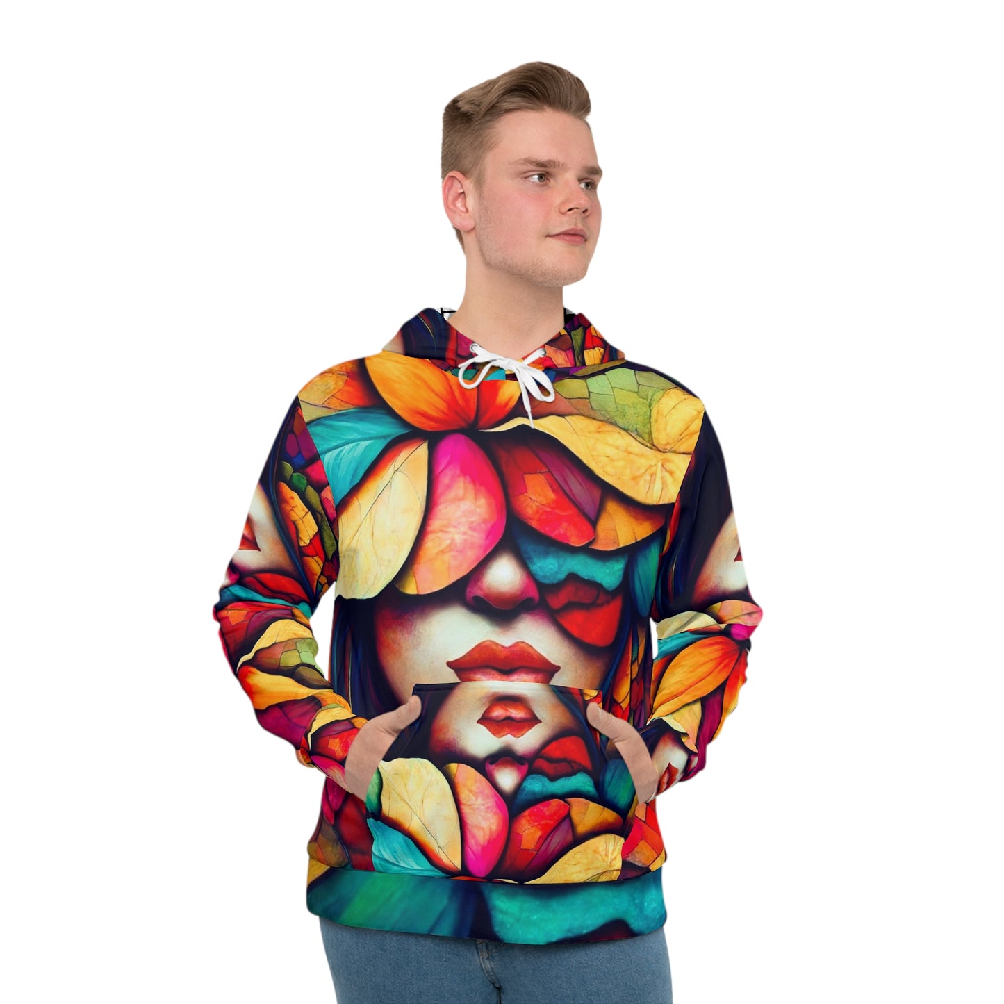 Men's Hoodie - Flower Lips