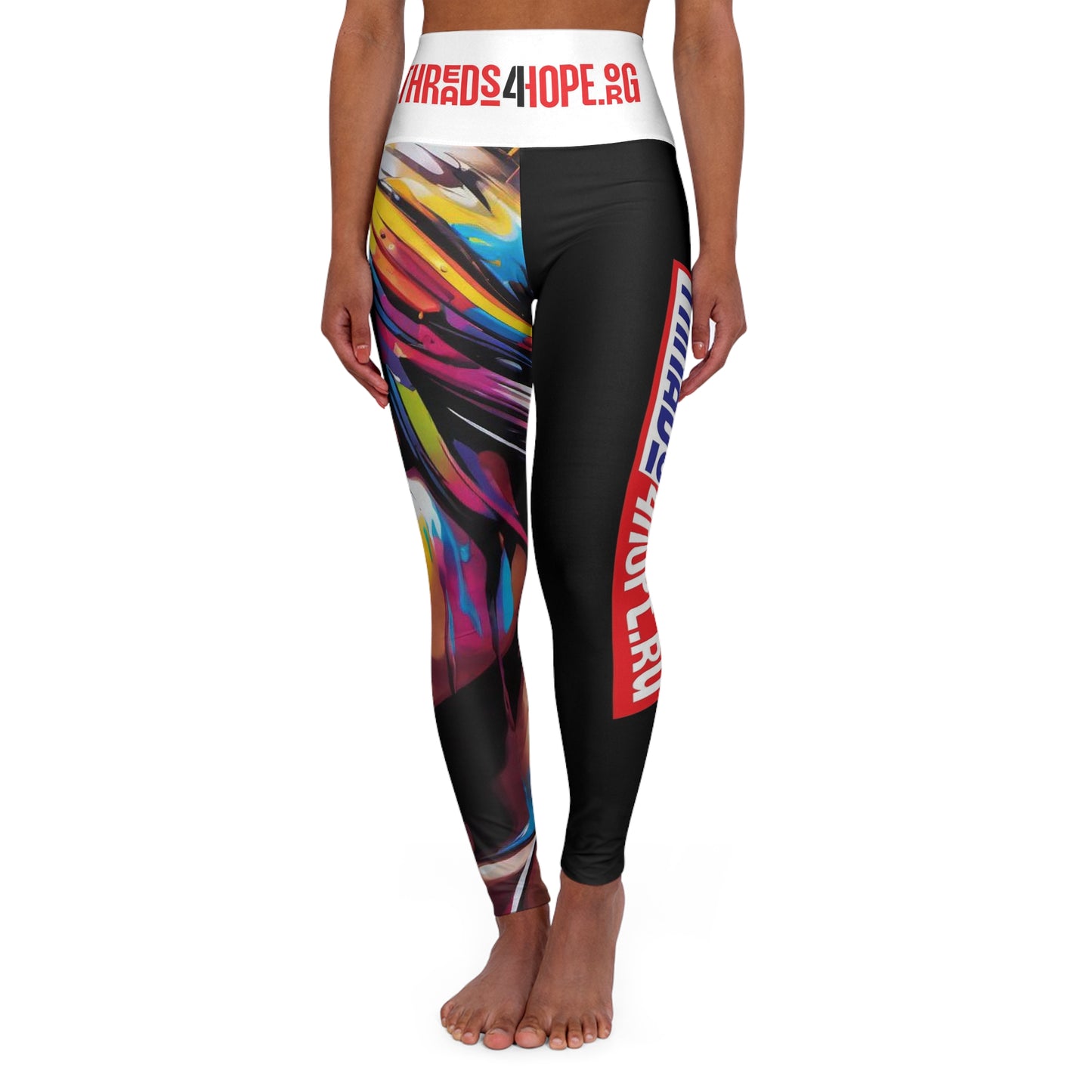 High Waisted Yoga Leggings (AOP)