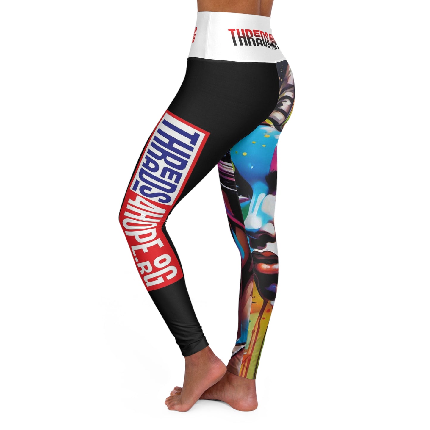 High Waisted Yoga Leggings (AOP)