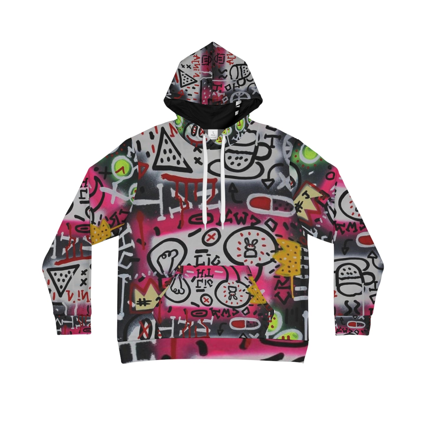 Men's Hoodie - Graffiti Caveman