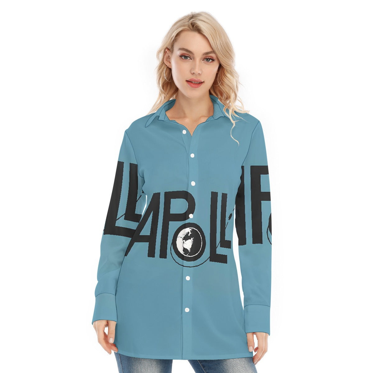 All-Over Print Women's Long Shirt