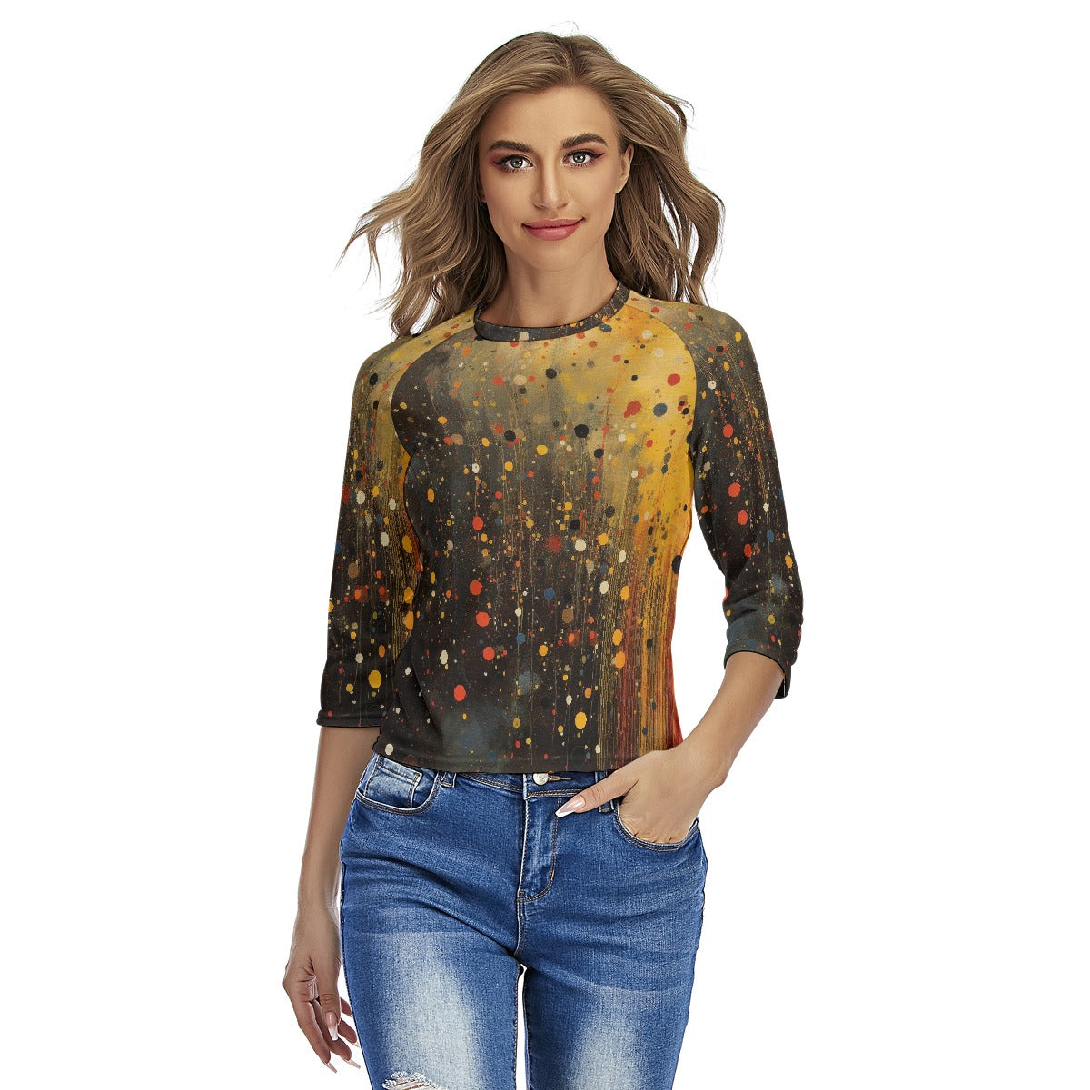 All-Over Print Women's Raglan Sleeves T-shirts