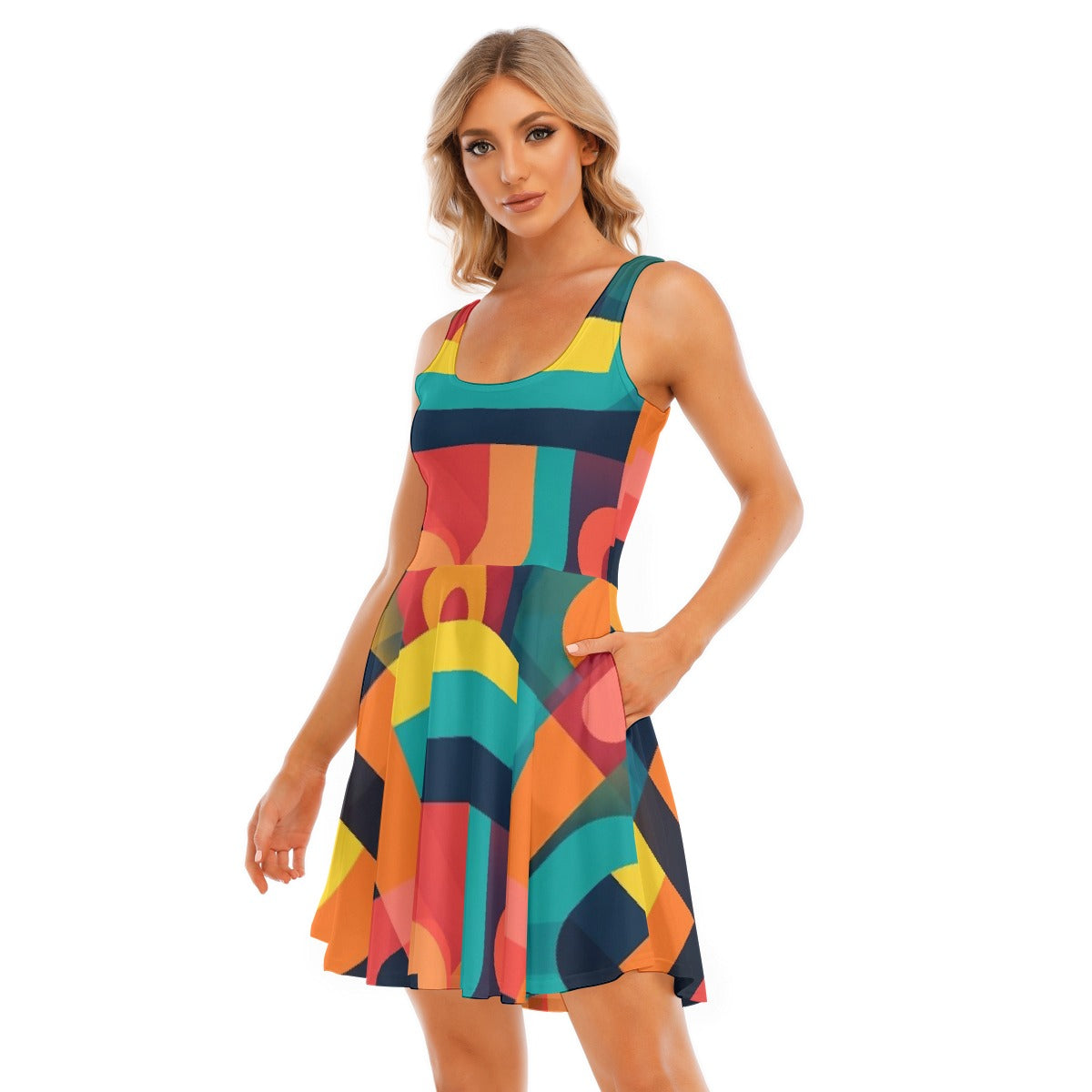 All-Over Print Women's Tank Vest Dress