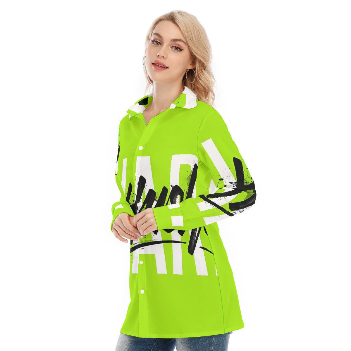 All-Over Print Women's Long Shirt