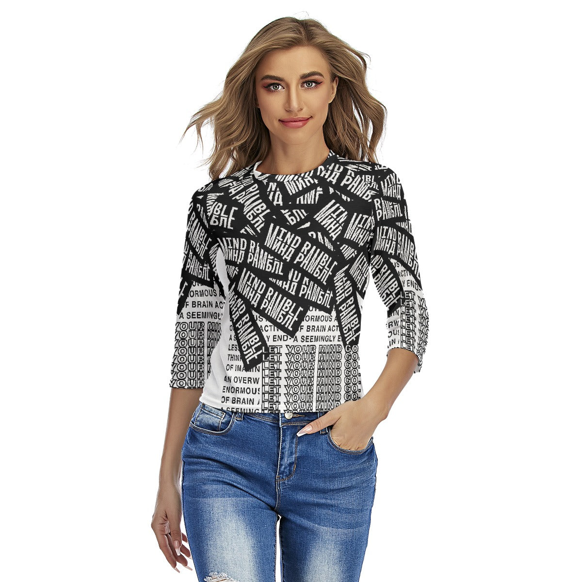 All-Over Print Women's Raglan Sleeves T-shirts