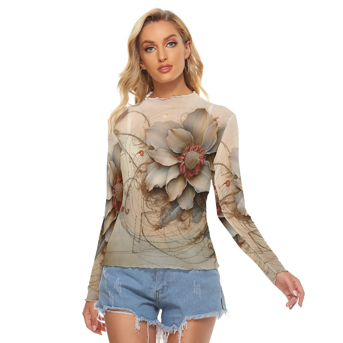 All-Over Print Women's Mesh T-shirt