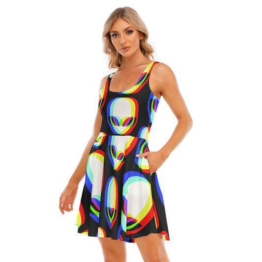 All-Over Print Women's Tank Vest Dress