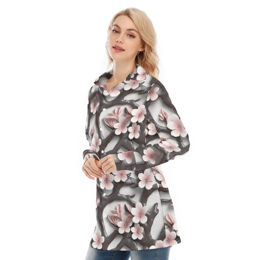 All-Over Print Women's Long Shirt