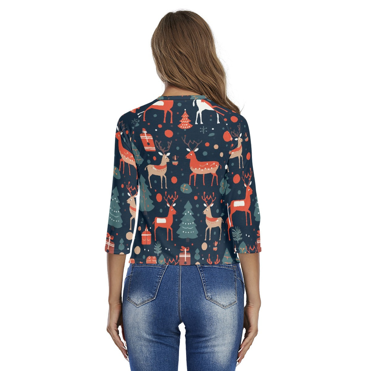 All-Over Print Women's Raglan Sleeves T-shirts