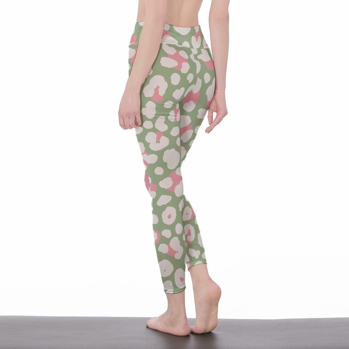 All-Over Print Women's High Waist Leggings | Side Stitch Closure