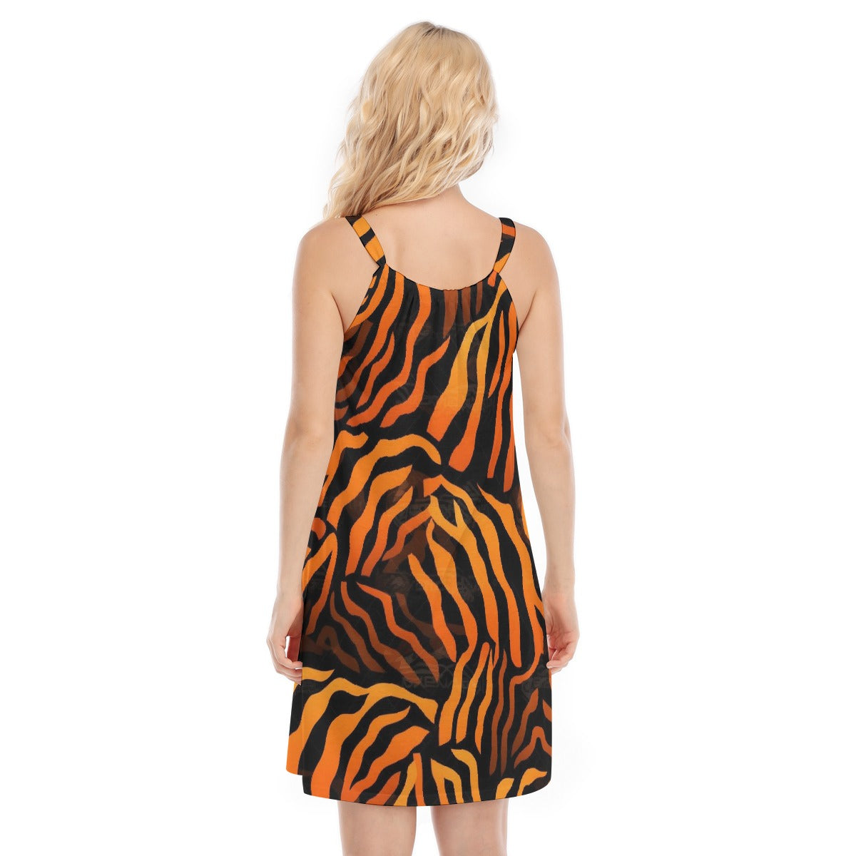 All-Over Print Women's O-neck Cami Dress