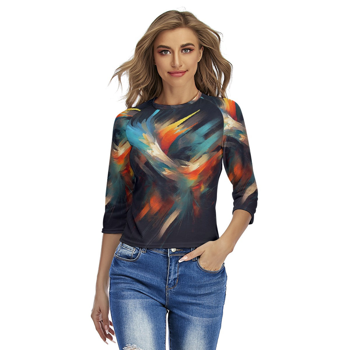 All-Over Print Women's Raglan Sleeves T-shirts