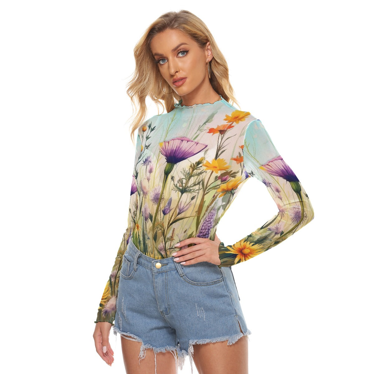 All-Over Print Women's Mesh T-shirt