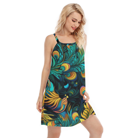 All-Over Print Women's Sleeveless Cami Dress