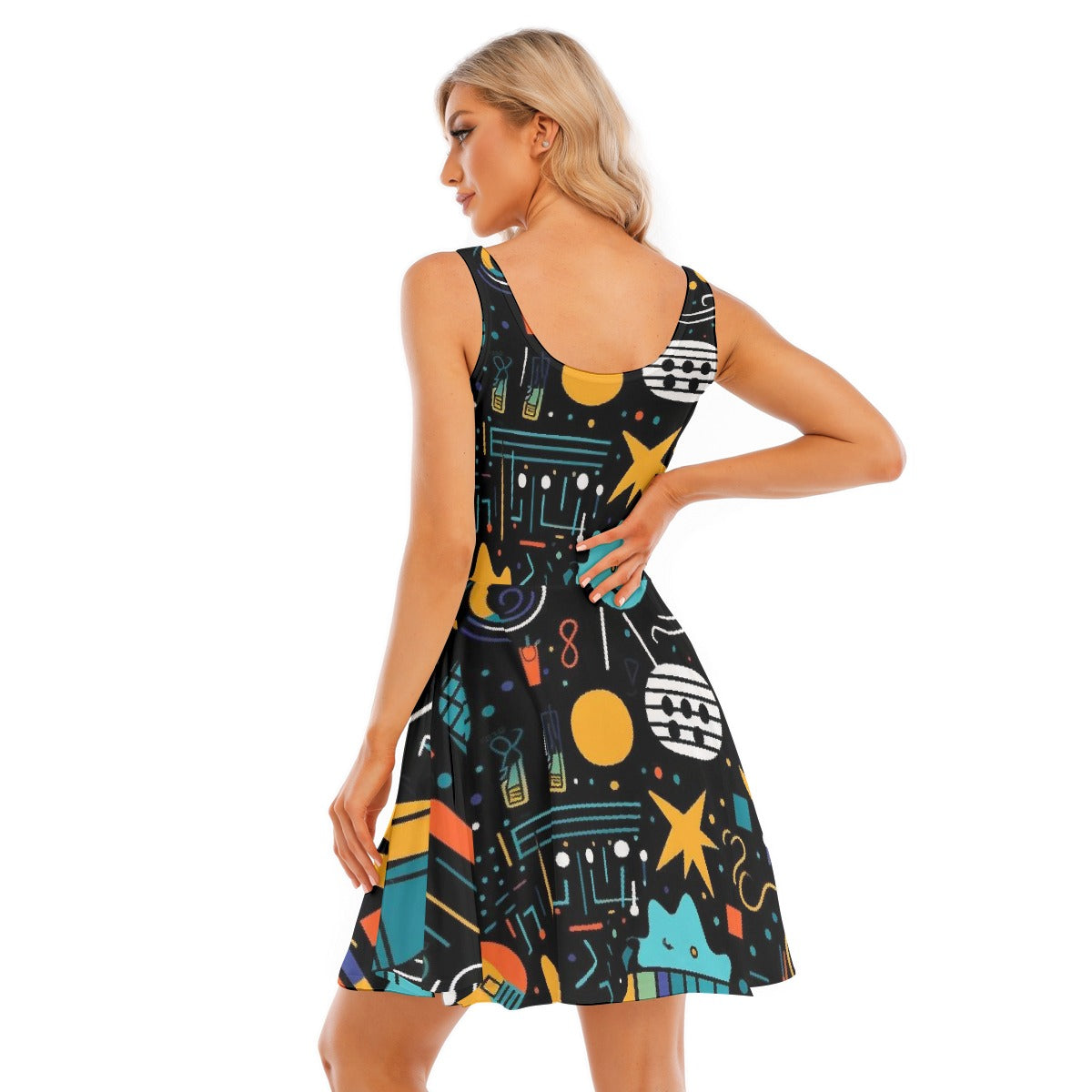 All-Over Print Women's Tank Vest Dress