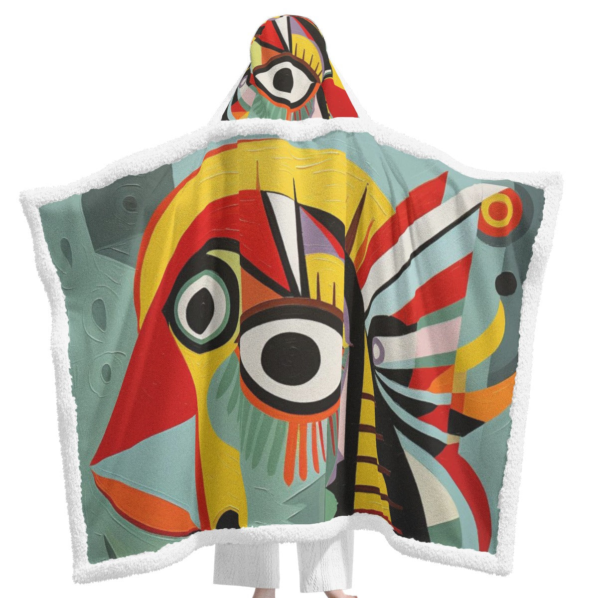 All-Over Print Unisex Wearable Hooded Blanket