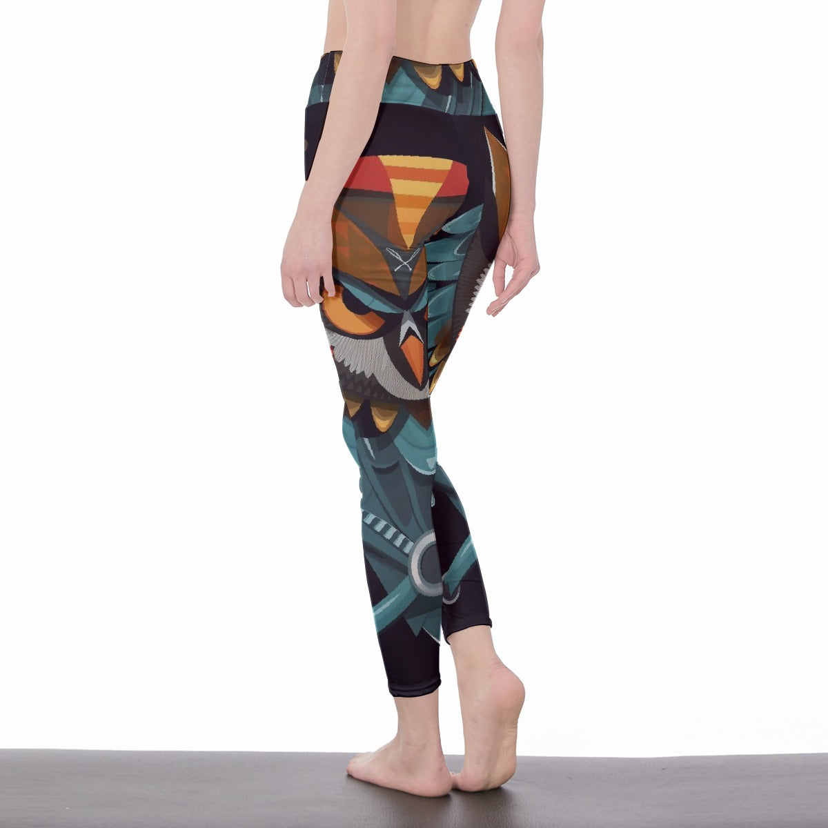 All-Over Print Women's High Waist Leggings | Side Stitch Closure