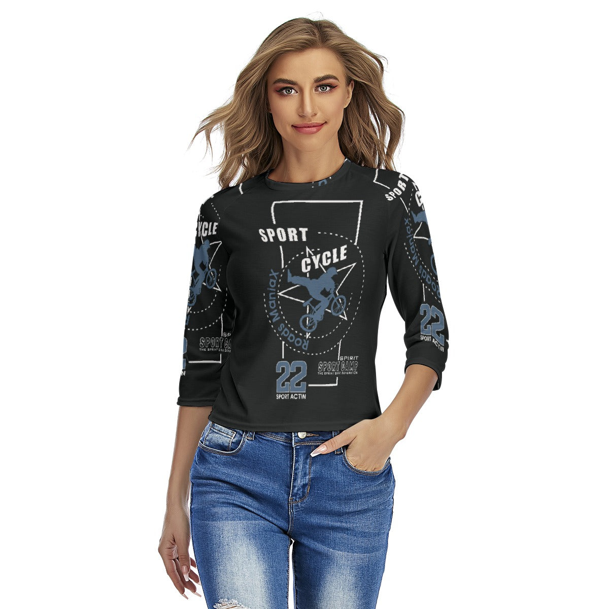 All-Over Print Women's Raglan Sleeves T-shirts