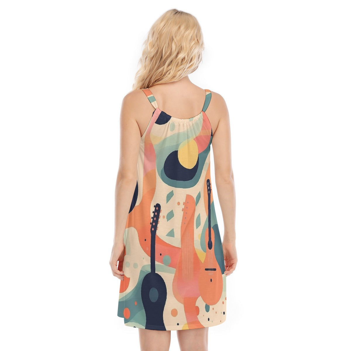 All-Over Print Women's O-neck Cami Dress