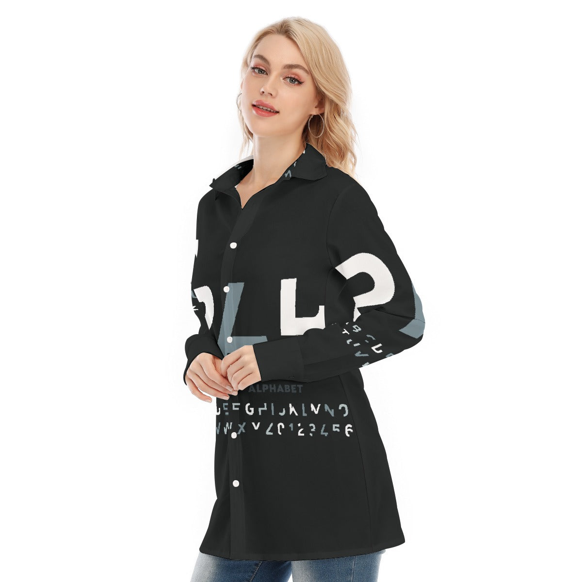 All-Over Print Women's Long Shirt