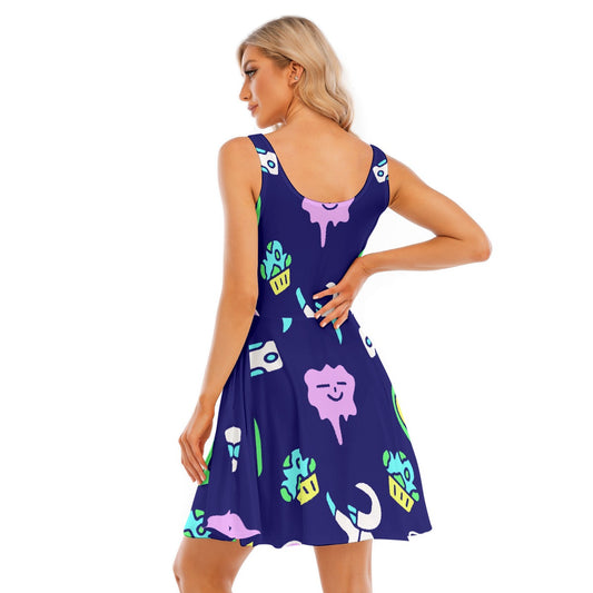 All-Over Print Women's Tank Vest Dress