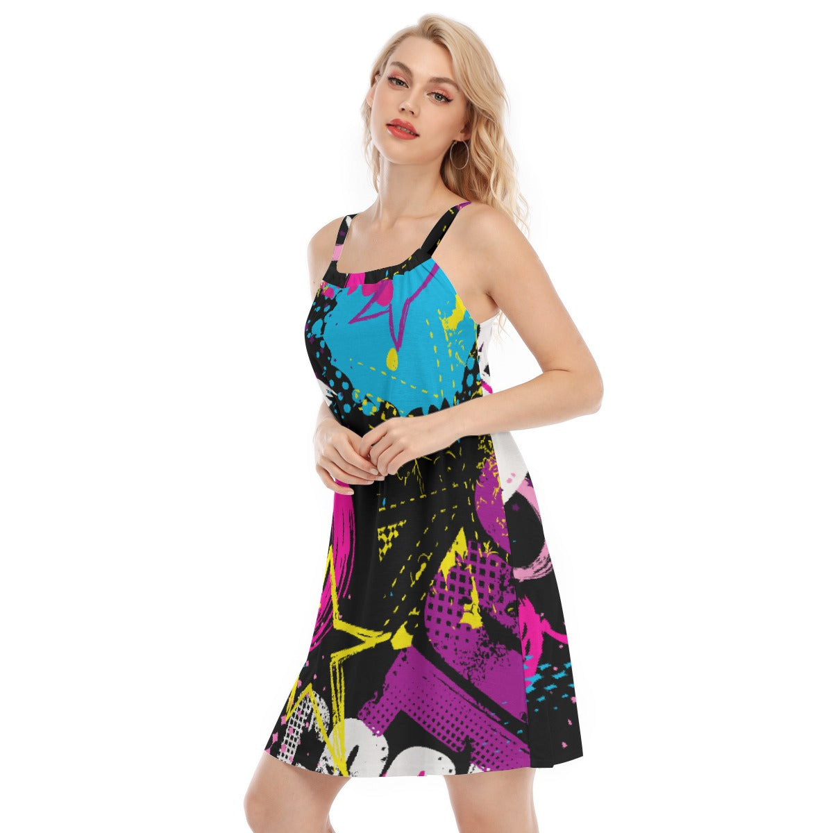 All-Over Print Women's Sleeveless Cami Dress