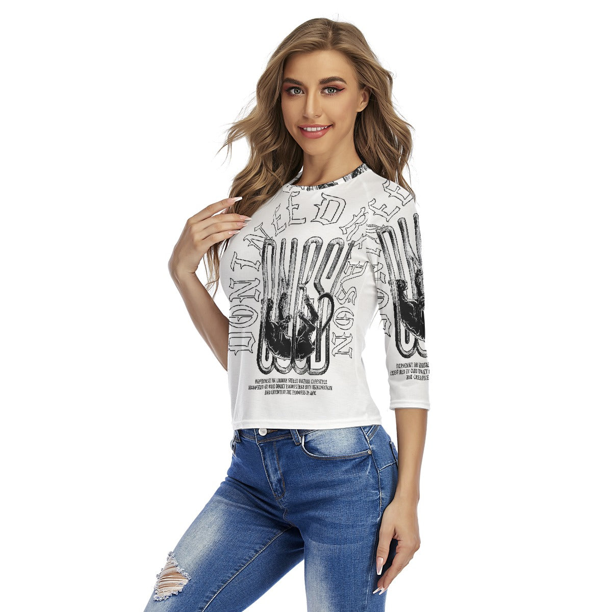 All-Over Print Women's Raglan Sleeves T-shirts