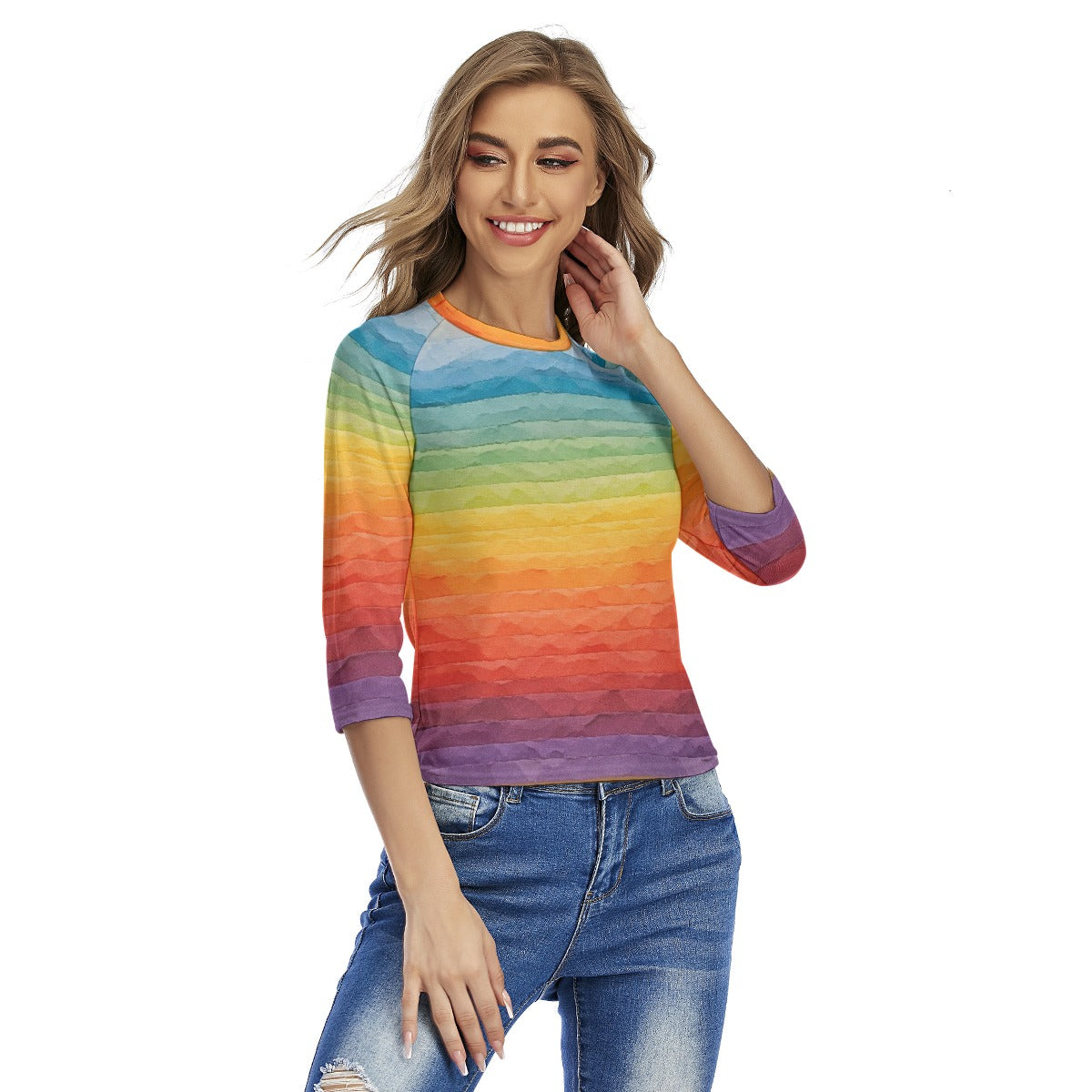 All-Over Print Women's Raglan Sleeves T-shirts