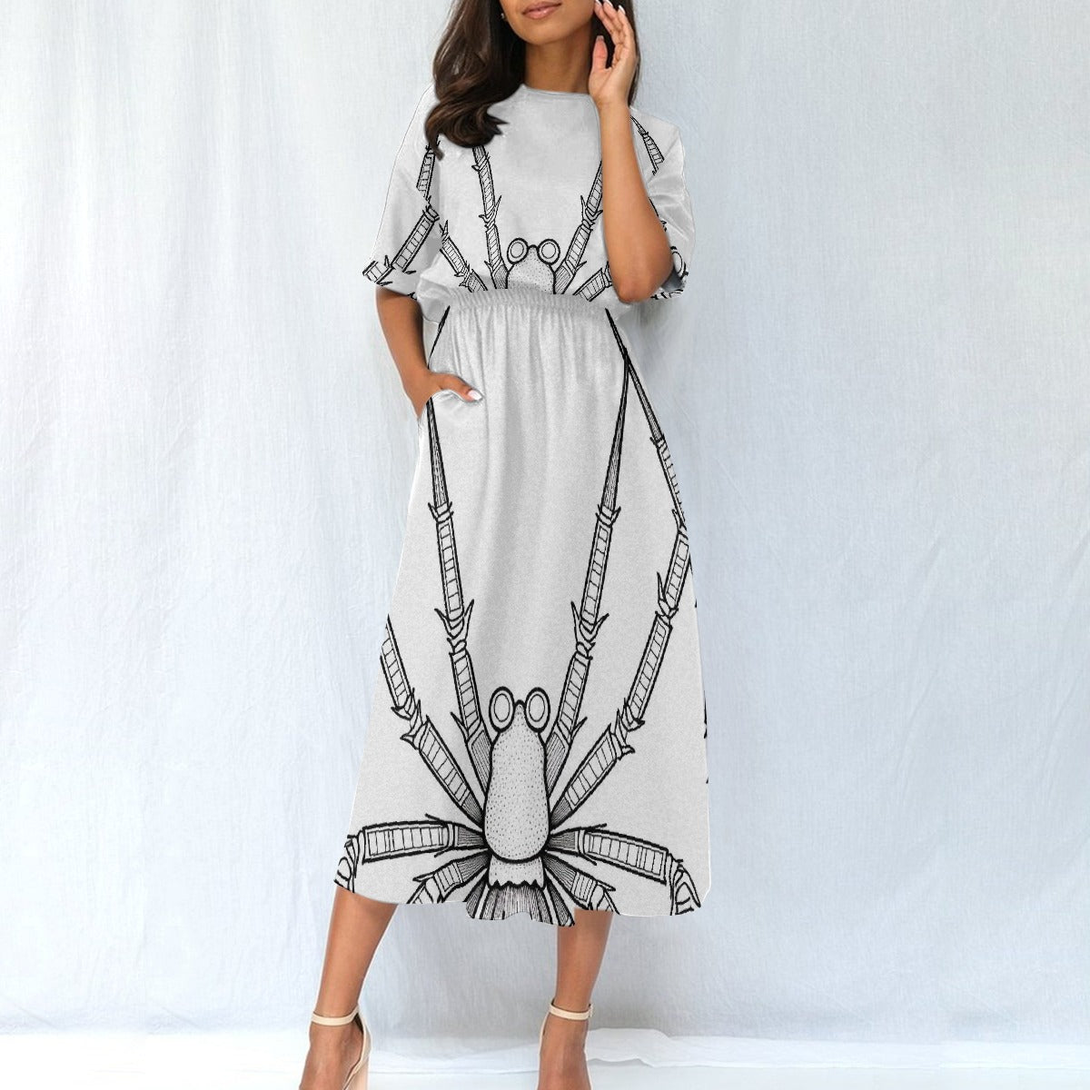 All-Over Print Women's Elastic Waist Dress