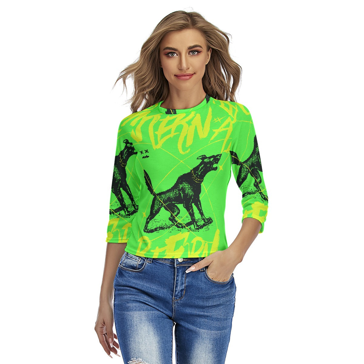 All-Over Print Women's Raglan Sleeves T-shirts