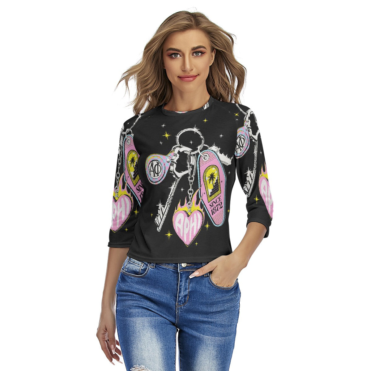 All-Over Print Women's Raglan Sleeves T-shirts