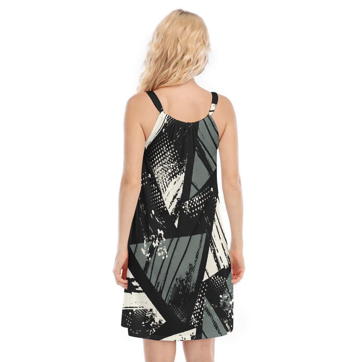 All-Over Print Women's O-neck Cami Dress