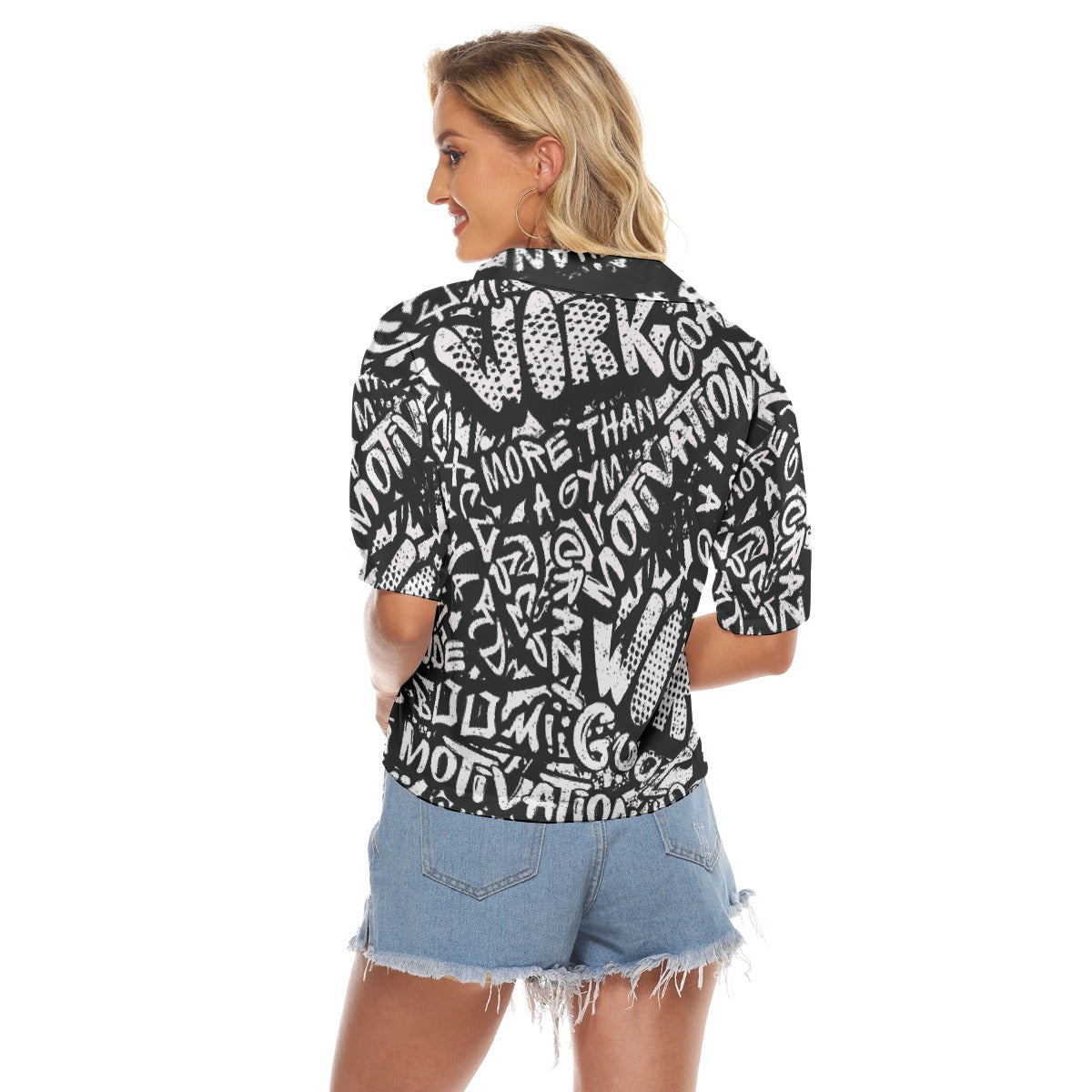 All-Over Print Women's V-neck Shirts