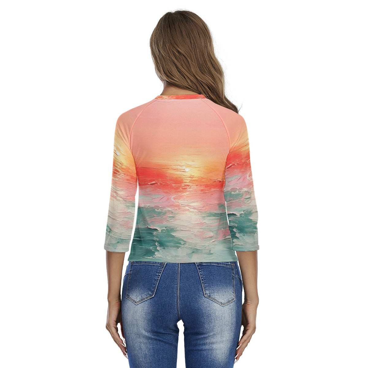 All-Over Print Women's Raglan Sleeves T-shirts