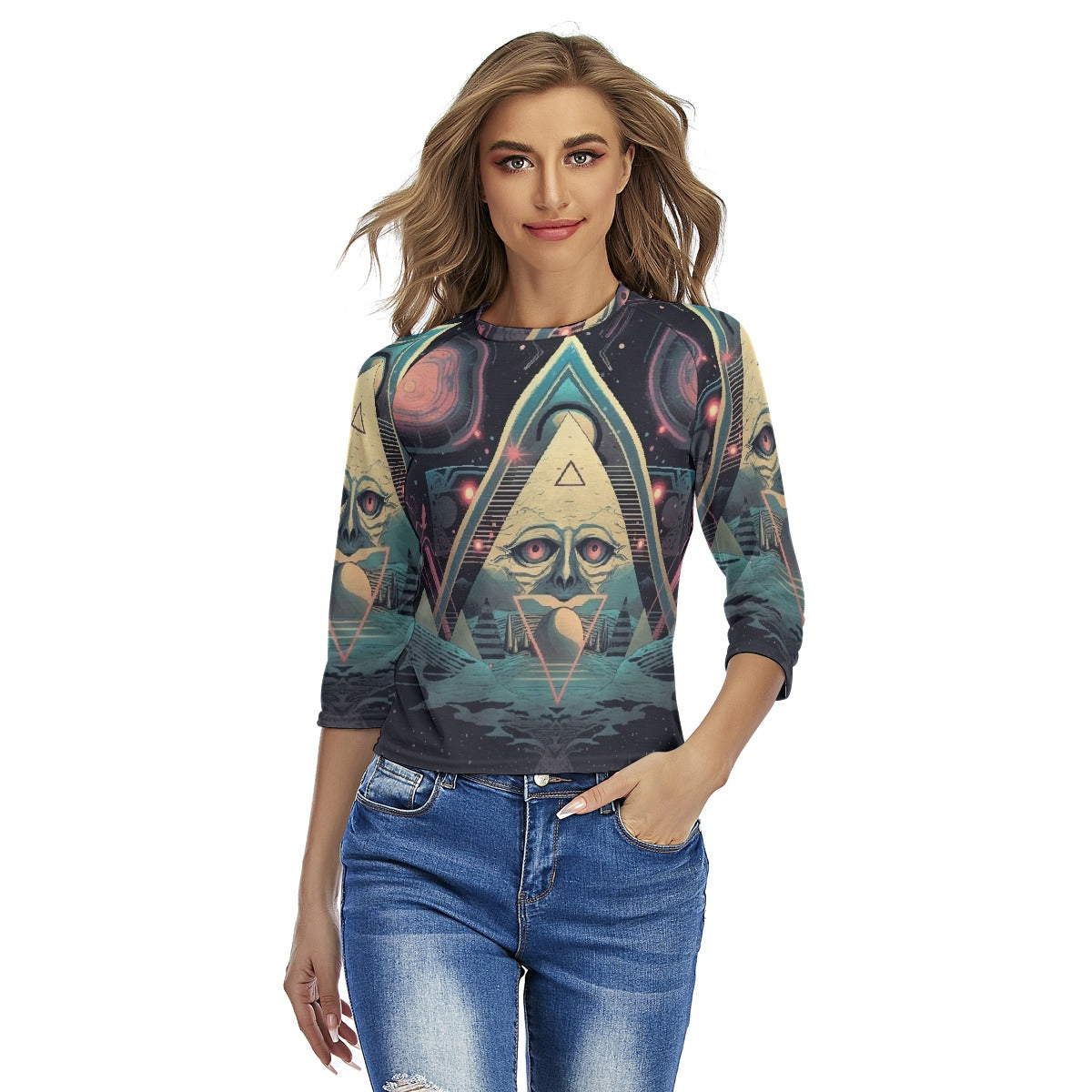 All-Over Print Women's Raglan Sleeves T-shirts