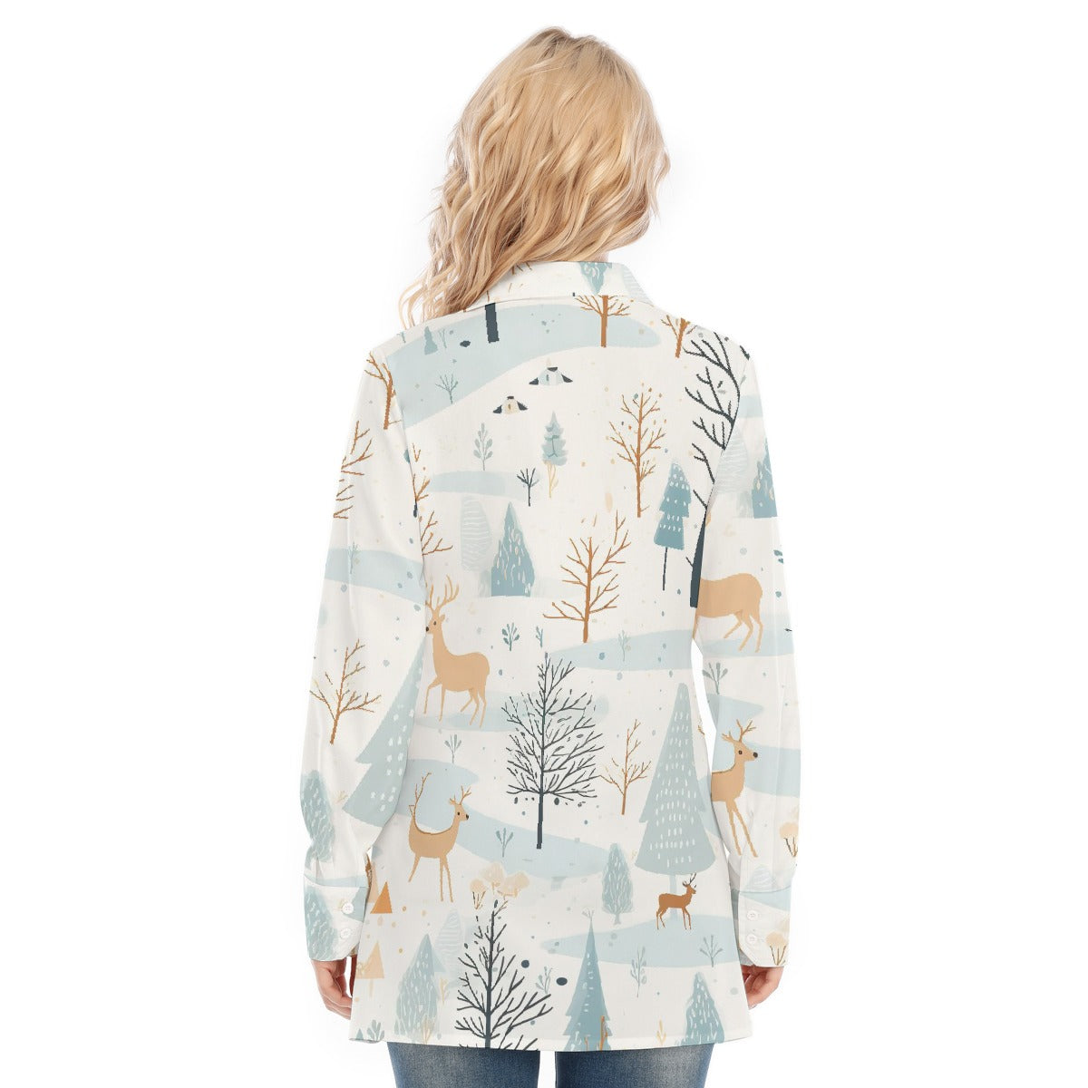 All-Over Print Women's Long Shirt