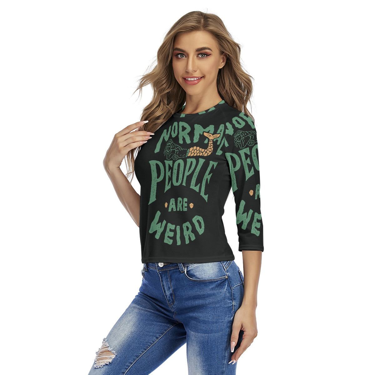 All-Over Print Women's Raglan Sleeves T-shirts