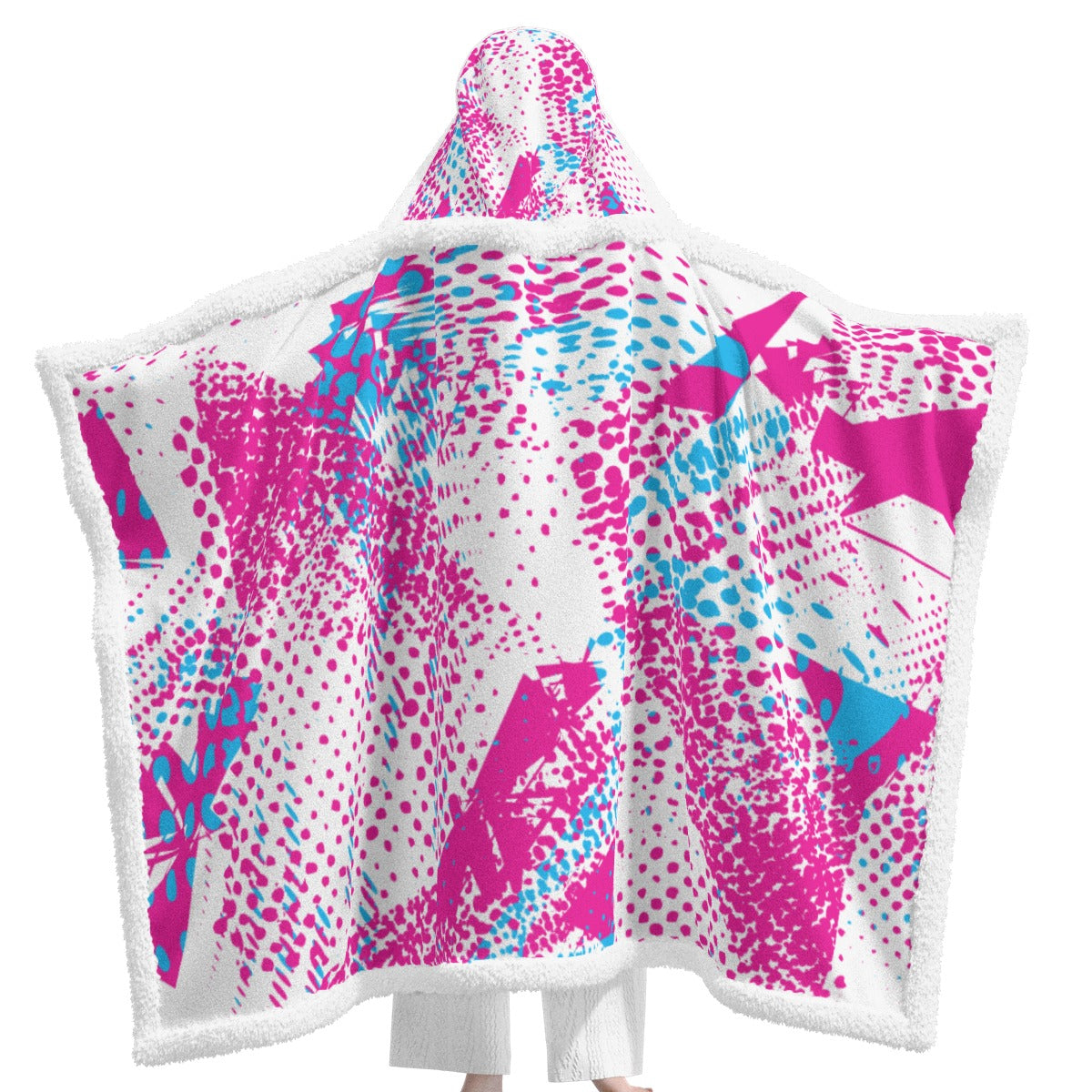 All-Over Print Unisex Wearable Hooded Blanket