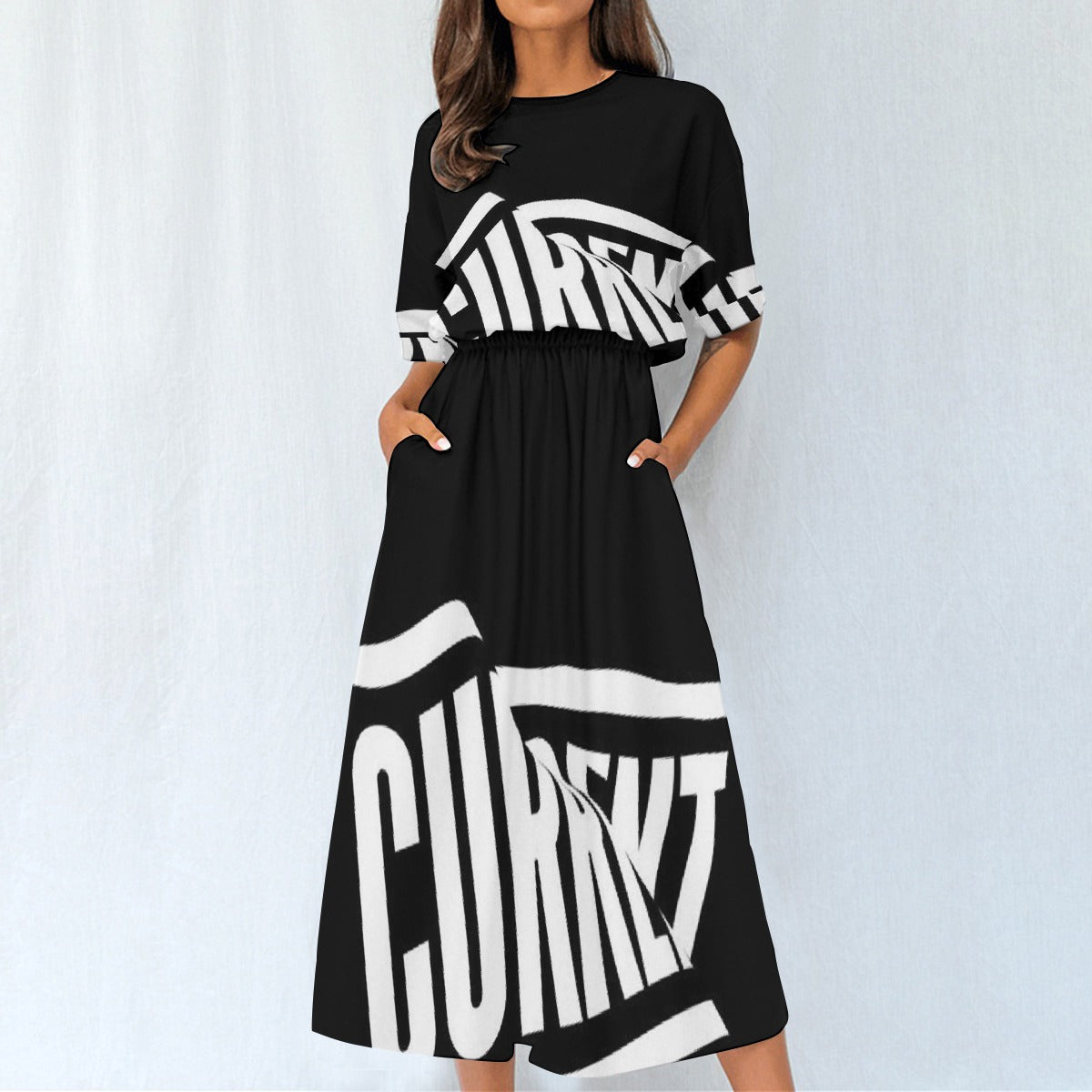 All-Over Print Women's Elastic Waist Dress