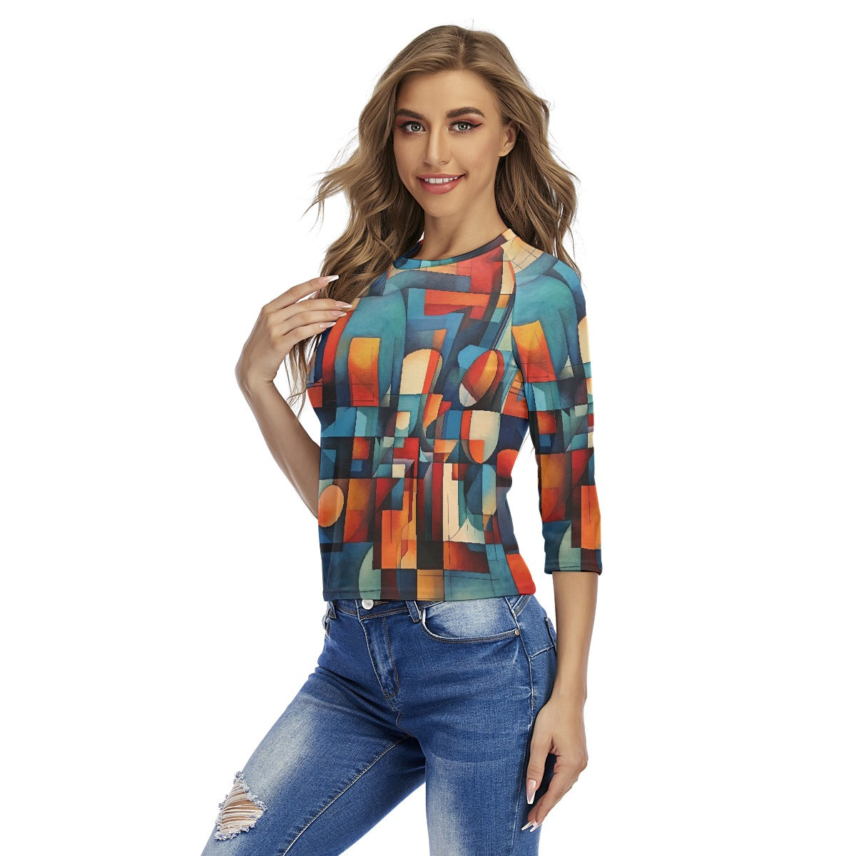 All-Over Print Women's Raglan Sleeves T-shirts