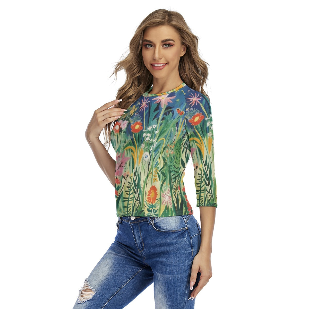 All-Over Print Women's Raglan Sleeves T-shirts