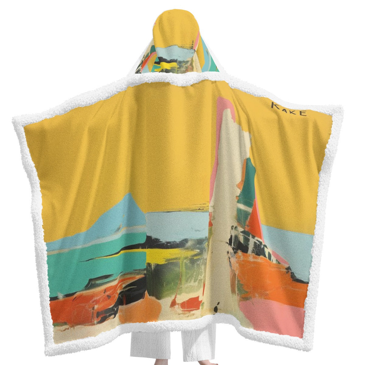 All-Over Print Unisex Wearable Hooded Blanket