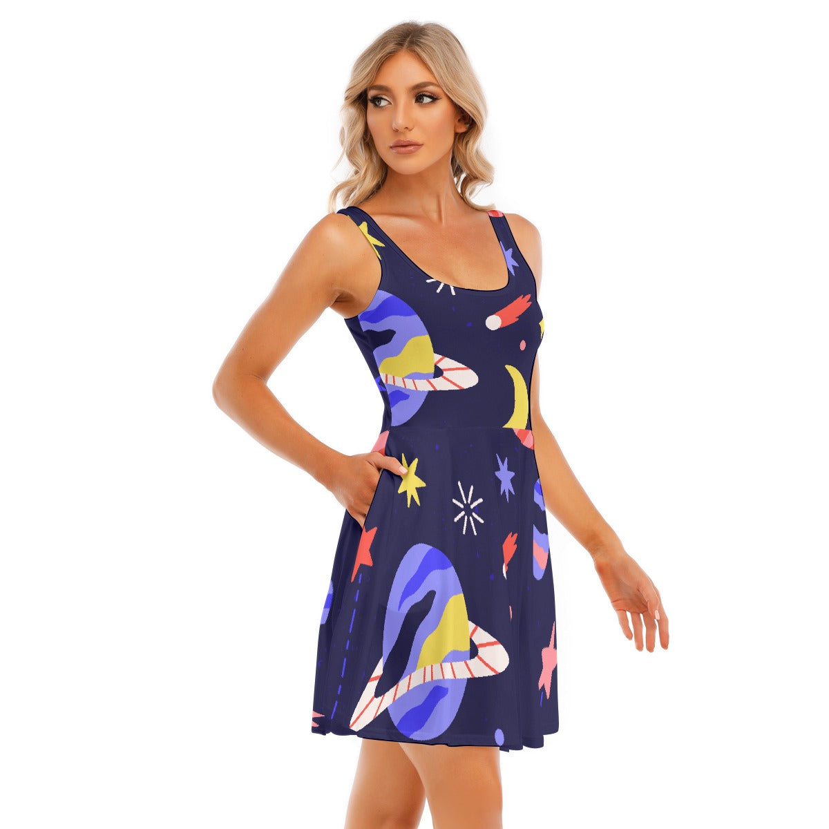 All-Over Print Women's Tank Vest Dress